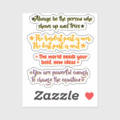 4 Inspirational Quotes for High School Graduates | Sticker (Vel)