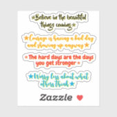 4 Inspirational Quotes for Middle Schoolers | Sticker (Vel)
