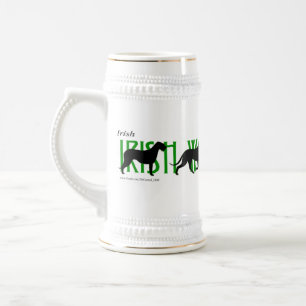 4 Irish Wolfhound Silhouettes Bierpul