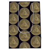 4 jaar AA Jubileum Coin Medium Cadeauzakje (Achterkant)