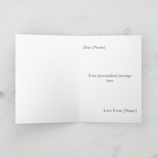 4 jaar bruiloft Jubileum fotokaart Kaart (Binnen)