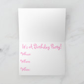 4 jaar de oude Uitnodiging van de Verjaardag (Binnen)