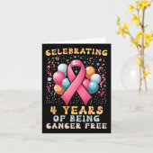 4 jaar kankervrij borstkanker kaart (Gele Bloem)