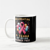 4 jaar kankervrij borstkanker koffiemok (Links)