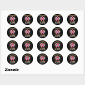 4 jaar kankervrij borstkanker ronde sticker (Vel)