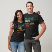 4 jaar oud 4 jaar Geweldige sinds 2 november T-shirt (Unisex)
