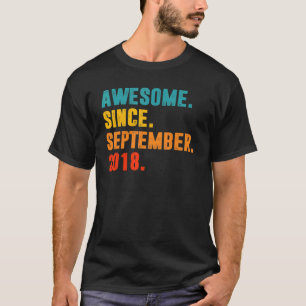 4 jaar oud 4 jaar Geweldige sinds september T-shirt