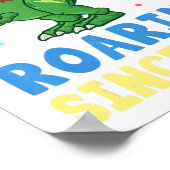 4 jaar oud, 4 jaar oud, jongens Dinosaur Kinder Gi Poster (Hoek)