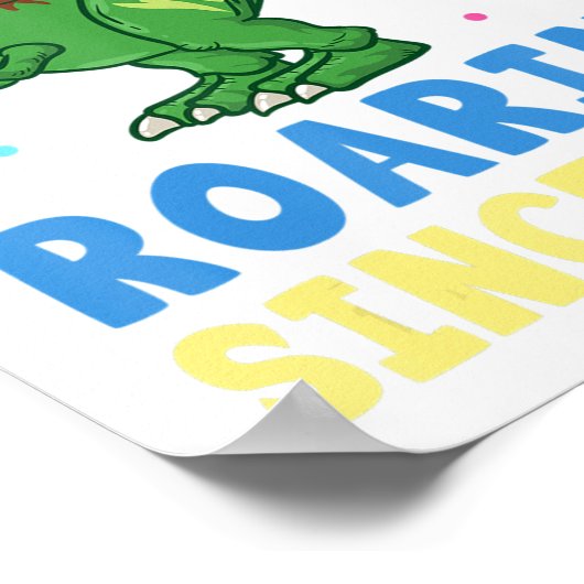 4 jaar oud, 4 jaar oud, jongens Dinosaur Kinder Gi Poster (Hoek)