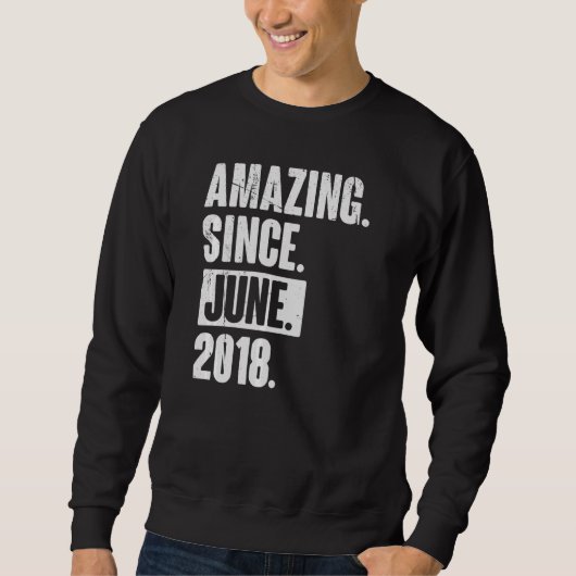 4 jaar oud 4e verjaardag geweldig sinds juni 2018 trui (Voorkant)