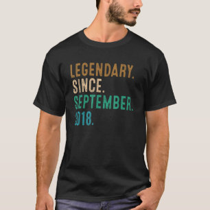 4 jaar oud cadeautje sinds september 2018 4th bi t-shirt