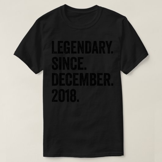 4 jaar Oud december 2018 4e verjaardag1 T-shirt (Design voorkant)
