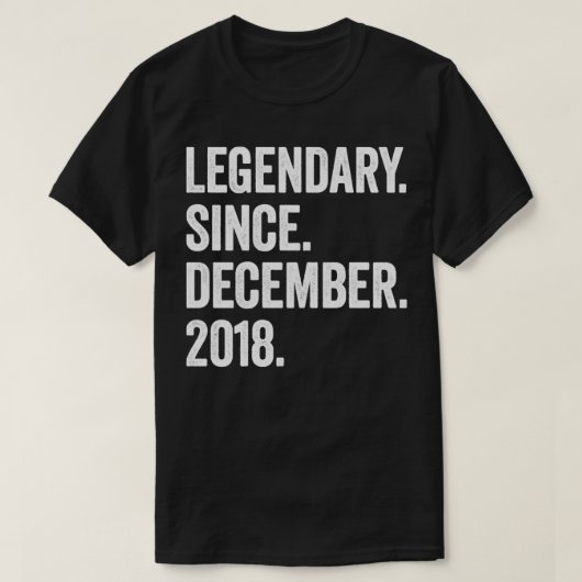 4 jaar oud december 2018 4e verjaardag4 t-shirt (Design voorkant)