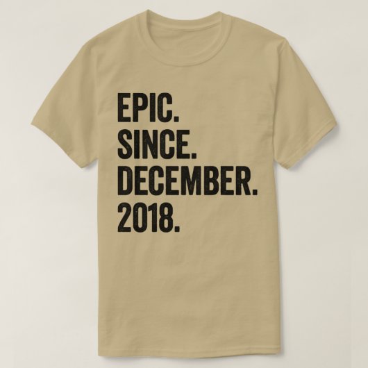 4 jaar oud december 2018 4e verjaardag t-shirt (Design voorkant)