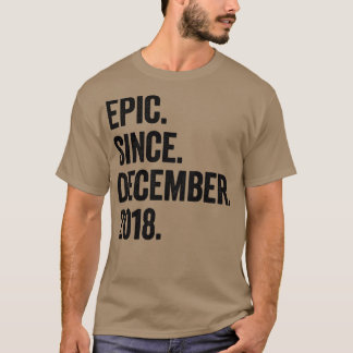 4 jaar oud december 2018 4e verjaardag t-shirt