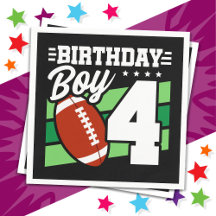 4 Jaar Oud Football Party Thema 4e Verjaardags Jon