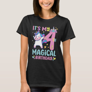 4 jaar oud Het is mijn vierde magische geboortedag T-shirt