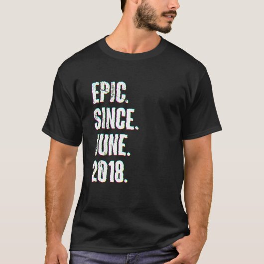 4 jaar oud op 4 september epic sinds juni 2018 t-shirt (Voorkant)