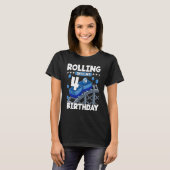 4 Jaar Oud Rolling In 4e Verjaardag Rollercoaster T-shirt (Voorkant volledig)
