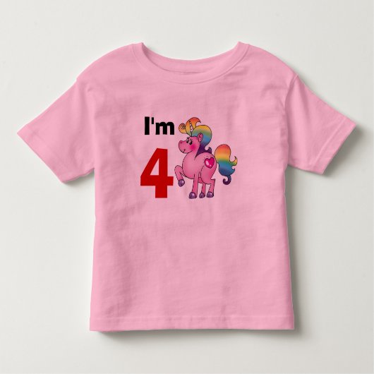 4 jaar oud verjaardagscadeau voor meisjes ( Eenhoo Kinder Shirts (Voorkant)