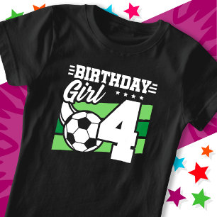4 Jaar Oud Voetbal Football Feest 4e Verjaardag Me T-shirt