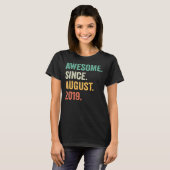4 jaar oude 4-jarige jongen sinds augustus Geweldi T-shirt (Voorkant volledig)