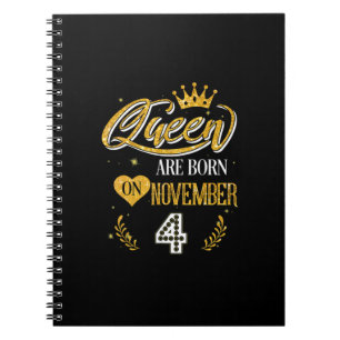 4 jaar oude cadeautjes koningin werd geboren op 4  notitieboek