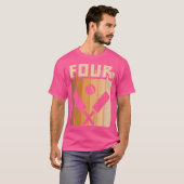 4 Jaar Oude Cricket Verjaardag Jongen Meisje 4e Ve T-shirt (Voorkant volledig)