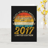 4 jaar oude dag 2017 Geweldige sinds 4 jaar Kaart (Gele Bloem)