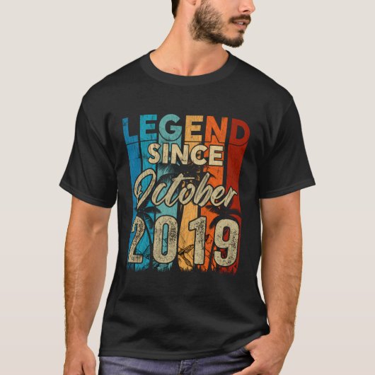 4 jaar oude geschenken 4e verjaardag jongen legend t-shirt (Voorkant)