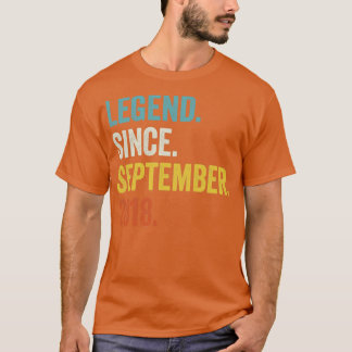 4 jaar oude legenda sinds september 2018 4e geboor t-shirt