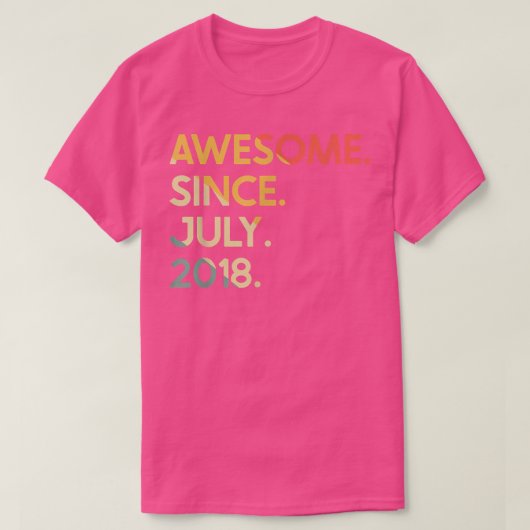 4 jaar oude  legering sinds juli 2018 4e herfst t-shirt (Design voorkant)