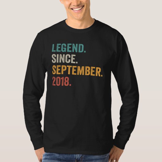 4 jaar oude legering sinds september 2018 4e geboo t-shirt (Voorkant)