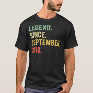 4 jaar oude leggende sinds september 2018 4e geboo t-shirt