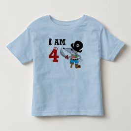 4 jaar oude piraat verjaardag jongen kinder shirts