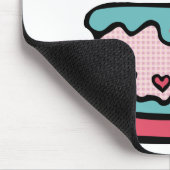 4 jaar oude verjaardagsCake Muismat (Hoek)