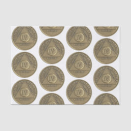 4 jaar Recovery Jubileum Coin Tissuepapier