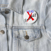 4 jaar Rood X-roker Ronde Button 5,7 Cm (In situ)