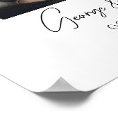 4 jaar samen Fotocollage bruiloft Jubileum Poster (Hoek)