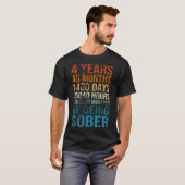 4 jaar Sober Celebrety Recovery Clean T-shirt (Voorkant volledig)
