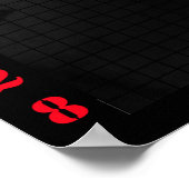 4 JAAR TRUMP BLACKOUT-KALENDER POSTER (Hoek)