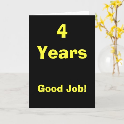 4 jaar van de Goede Baan! Kaart (Gele Bloem)