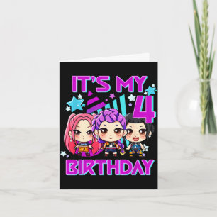 4 jaar verjaardag k pop kinderen 4e verjaardag mei kaart
