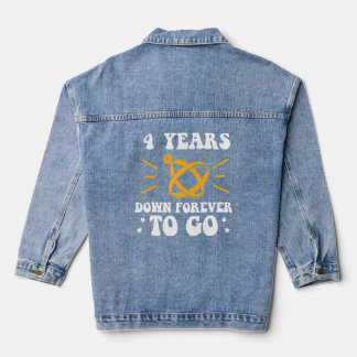 4 jaar voor altijd naar de vierde trouwdag denim jacket