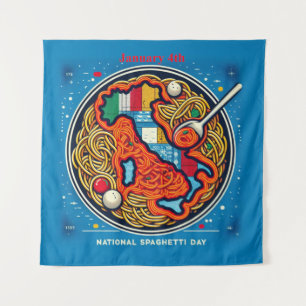 4 jan. - Nationale Spaghettidag Wandkleed