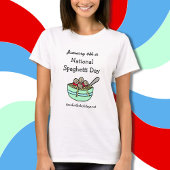 4 januari is de Nationale Spaghetti Dag T-Shirt