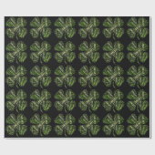 4 januari Leaf Clover Cadeaupapier (Vlak)