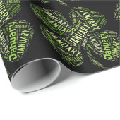 4 januari Leaf Clover Cadeaupapier (Rol Hoek)