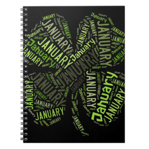 4 januari Leaf Clover Notitieboek