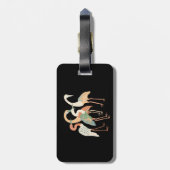 4 Japanse kranen Thunder_Cove Bagagelabel (Achterkant verticaal)